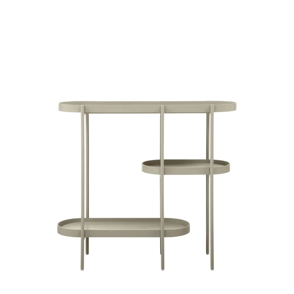 Woood NOAN Console ovale en bois et métal L90cm