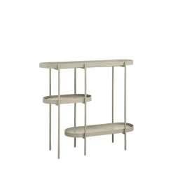 Woood NOAN Console ovale en bois et métal L90cm