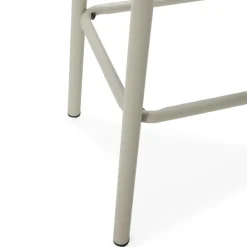 No name NOKI Lot de 2 tabourets de bar en bois et métal H65cm