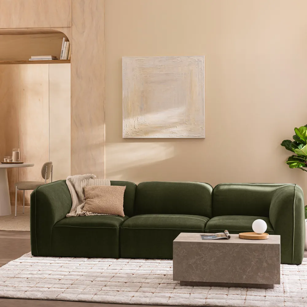 Drawer NOOR Chauffeuse pour canapé modulable en tissu