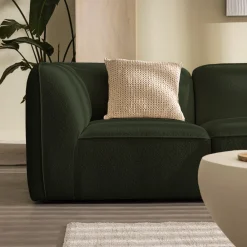 Drawer NOOR Chauffeuse pour canapé modulable en tissu bouclette