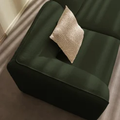 Drawer NOOR Chauffeuse pour canapé modulable en tissu bouclette