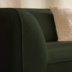 Drawer NOOR Chauffeuse pour canapé modulable en tissu bouclette