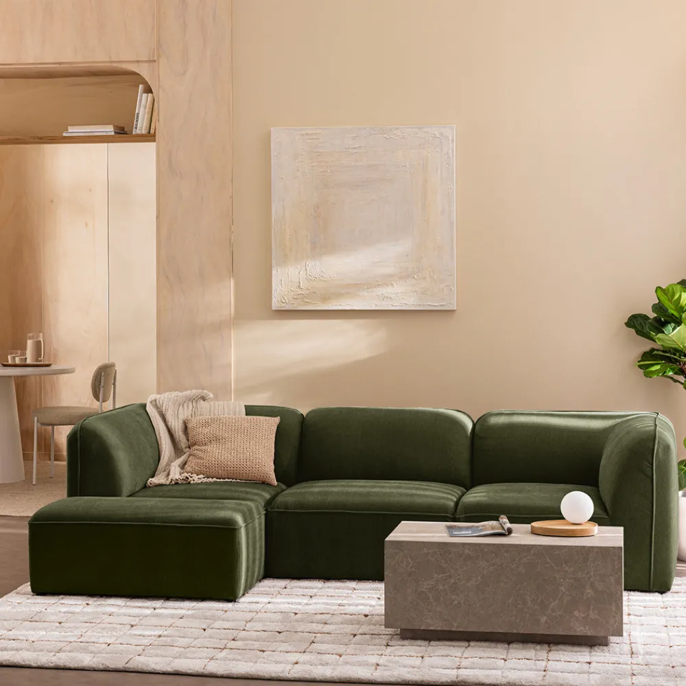 Drawer NOOR Pouf pour canapé modulable en tissu