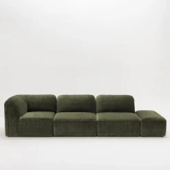 Drawer NOOR Pouf pour canapé modulable en velours côtelé