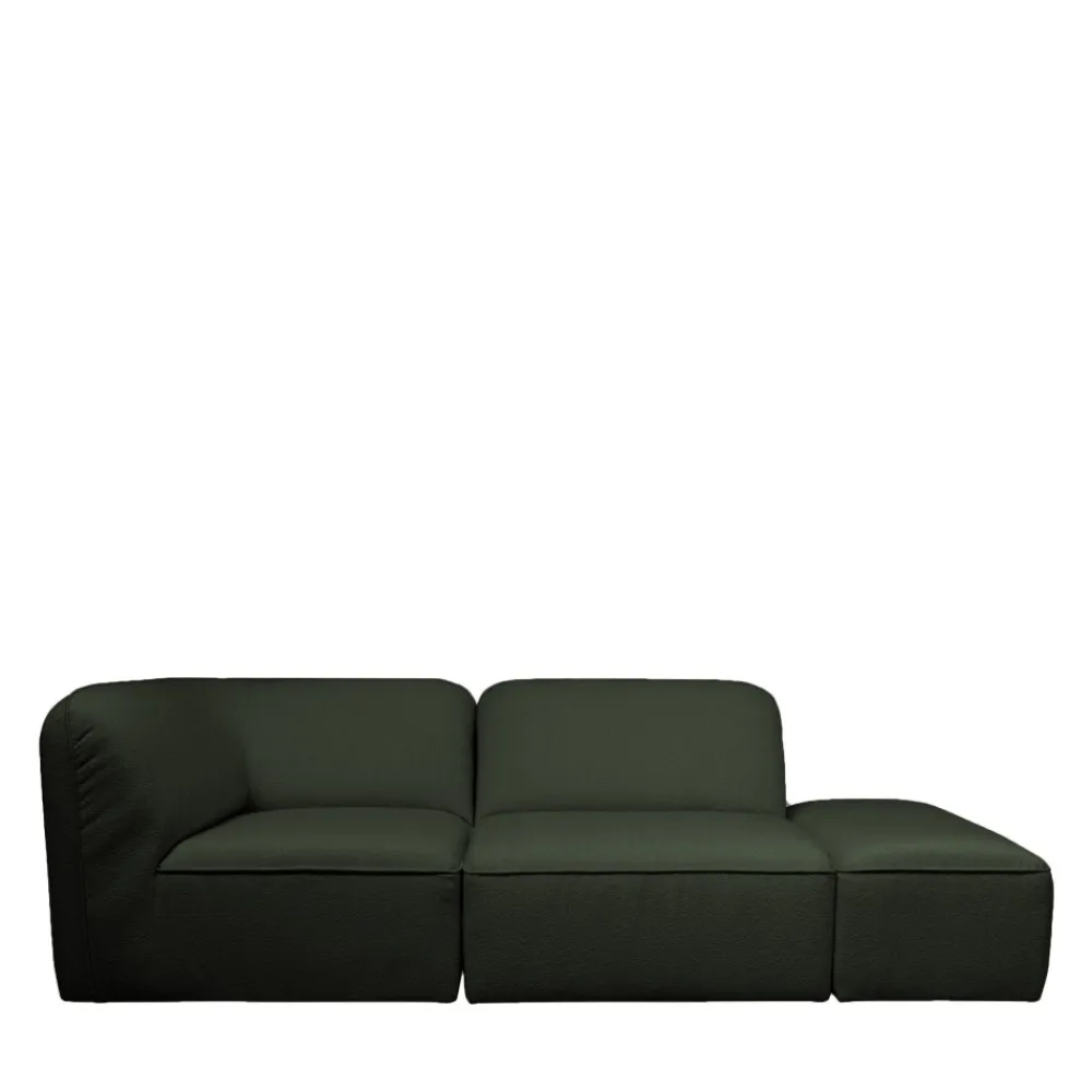 Drawer NOOR Pouf pour canapé modulable en tissu bouclette