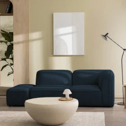 Drawer NOOR Pouf pour canapé modulable en tissu bouclette