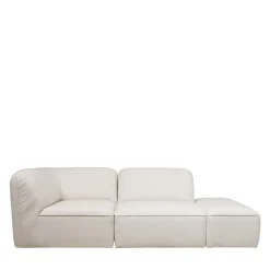 Drawer NOOR Pouf pour canapé modulable en tissu bouclette