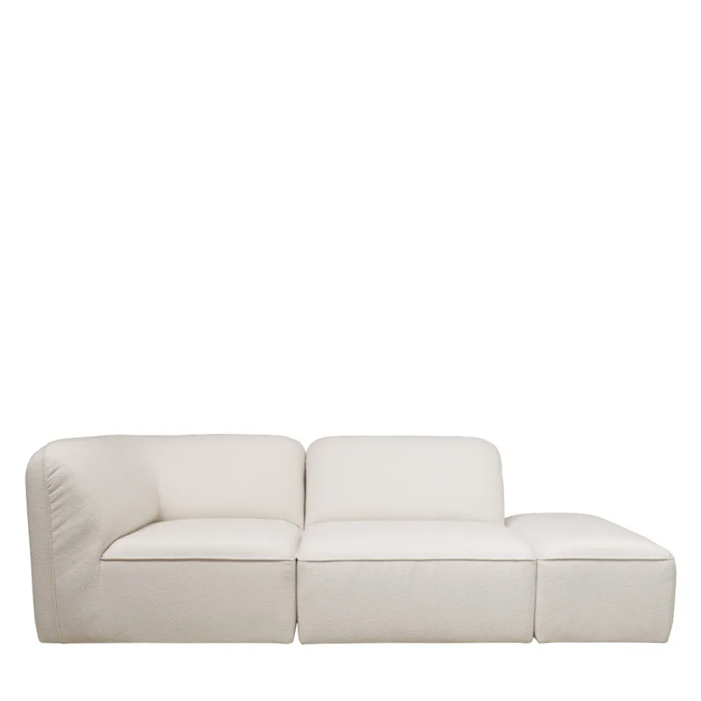 Drawer NOOR Pouf pour canapé modulable en tissu bouclette