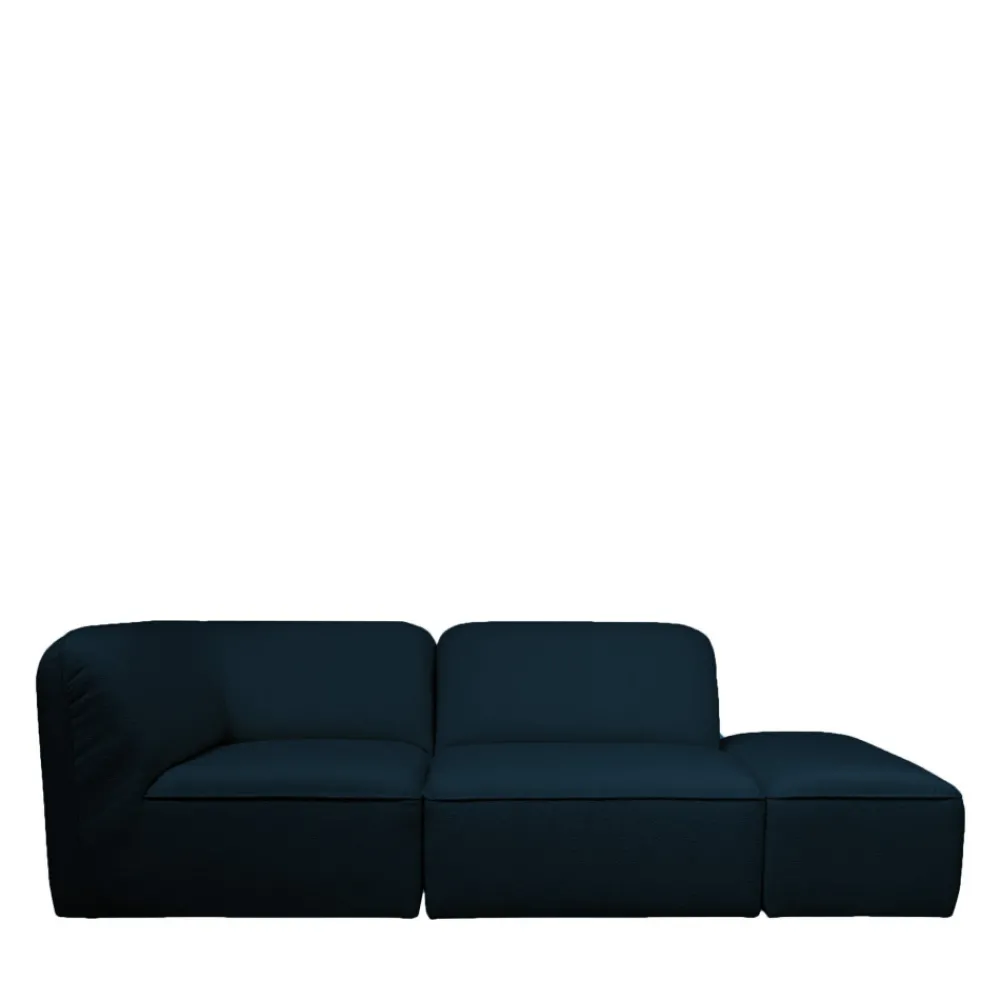 Drawer NOOR Pouf pour canapé modulable en tissu bouclette