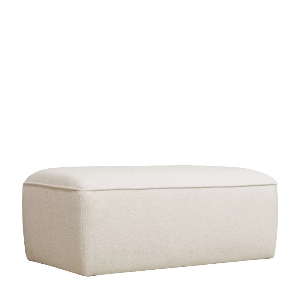 Drawer NOOR Pouf pour canapé modulable en tissu bouclette