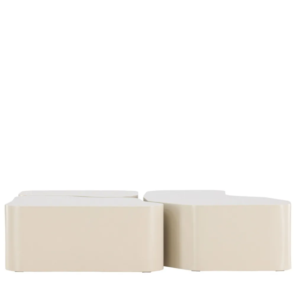 Venture Home NORLAND Lot de 3 tables basses organiques en bois 92x70cm
