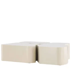 Venture Home NORLAND Lot de 3 tables basses organiques en bois 92x70cm