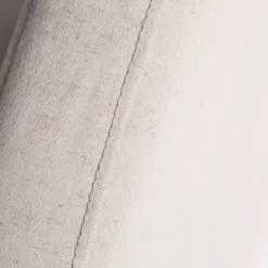 Drawer NOUSSA Tête de lit en coton et lin demi-lune L150cm