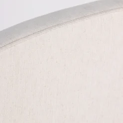 Drawer NOUSSA Tête de lit en coton et lin demi-lune L150cm