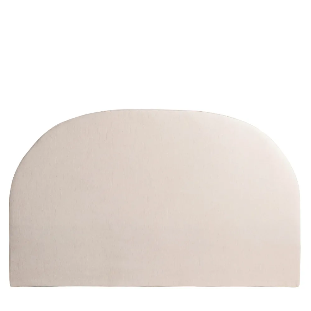 Drawer NOUSSA Tête de lit en coton et lin demi-lune L170cm