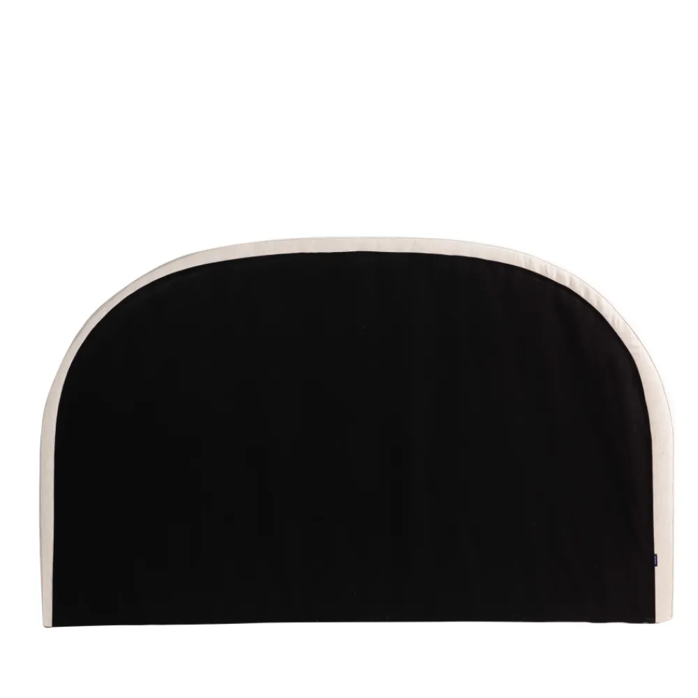 Drawer NOUSSA Tête de lit en coton et lin demi-lune L170cm