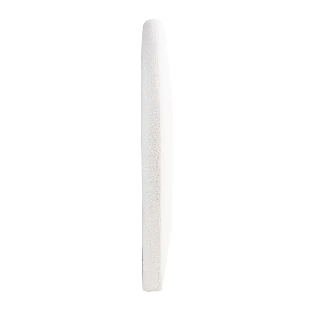 Drawer NOUSSA Tête de lit en tissu bouclette demi-lune L170cm