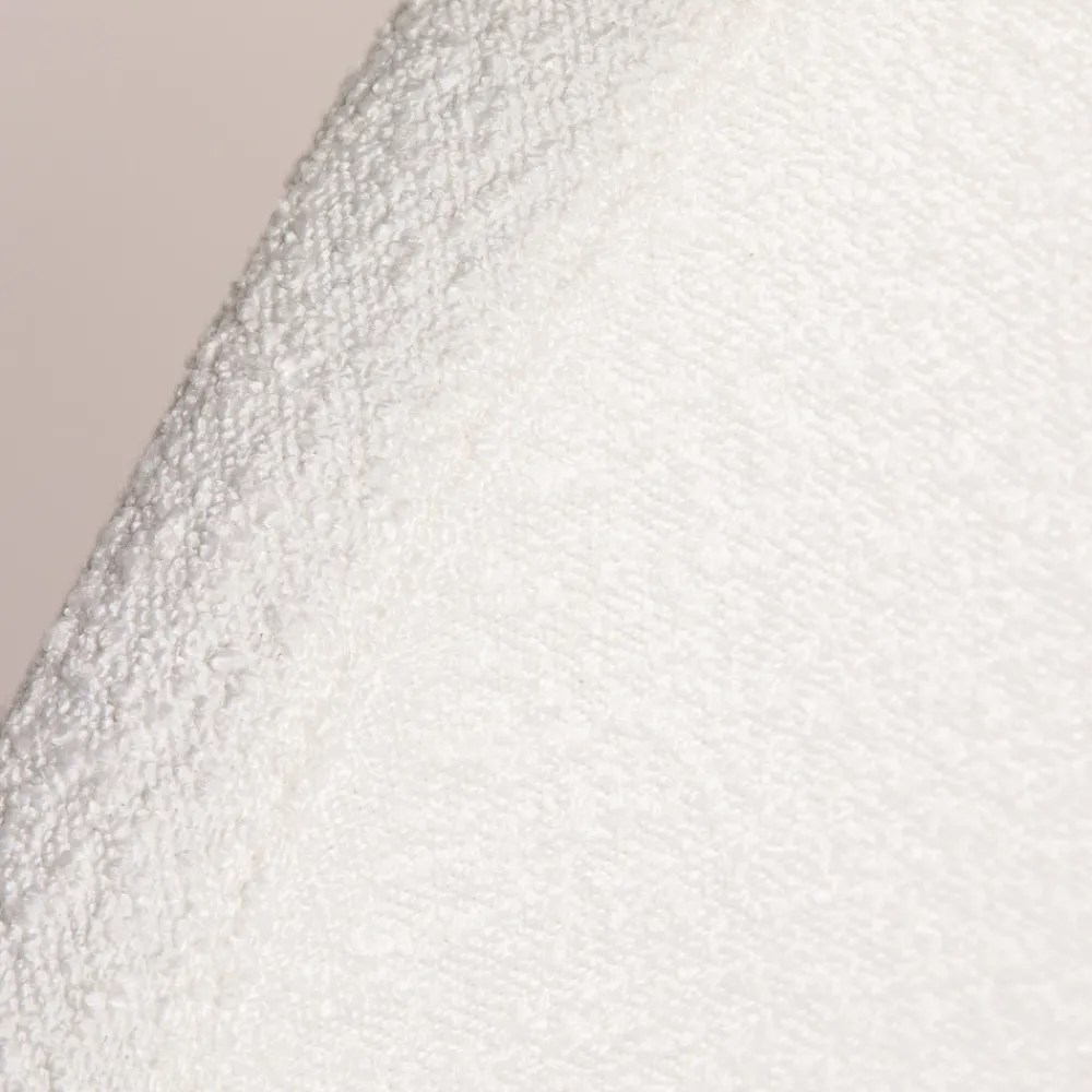 Drawer NOUSSA Tête de lit en tissu bouclette demi-lune L170cm