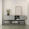 No name NOXA Buffet 3 portes en bois et métal L180cm