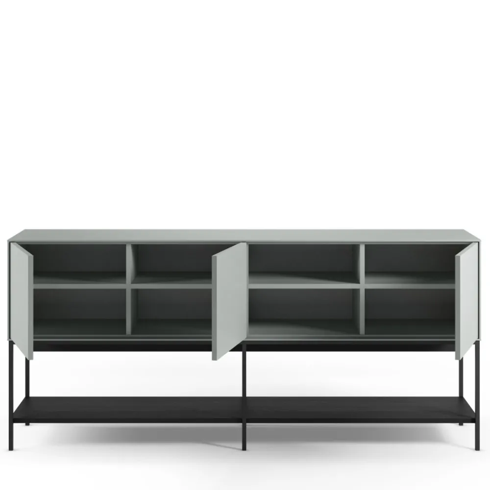 No name NOXA Buffet 3 portes en bois et métal L180cm