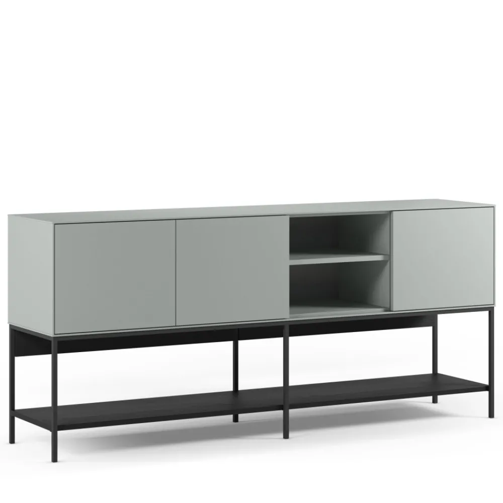 No name NOXA Buffet 3 portes en bois et métal L180cm