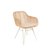 Drawer NUNUHAI Fauteuil de table en rotin pieds beiges