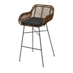 Drawer NUNUHAI Lot de 2 tabourets de bar en rotin H68cm