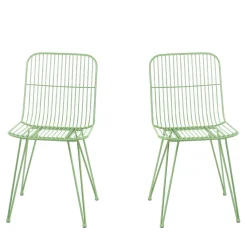 Pomax OMBRA Lot de 2 chaises design en métal