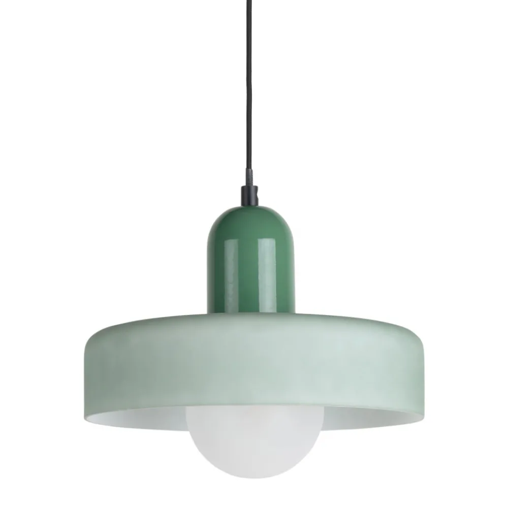 Leitmotiv OPACO GRATO Suspension en métal avec abat-jour cylindrique