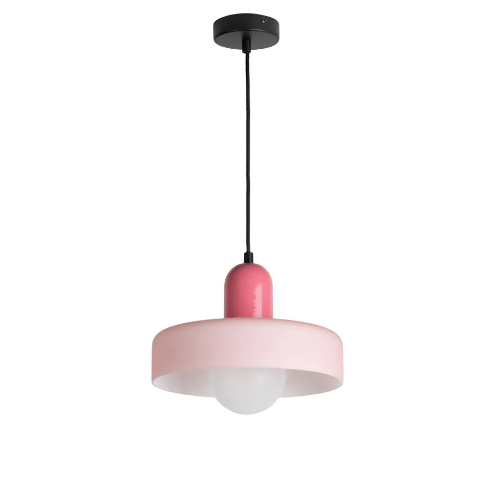 Leitmotiv OPACO GRATO Suspension en métal avec abat-jour cylindrique