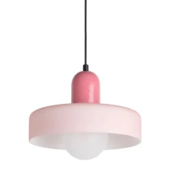 Leitmotiv OPACO GRATO Suspension en métal avec abat-jour cylindrique