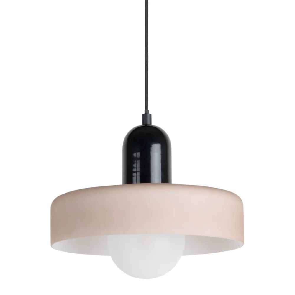 Leitmotiv OPACO GRATO Suspension en métal avec abat-jour cylindrique