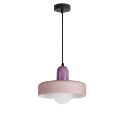 Leitmotiv OPACO GRATO Suspension en métal avec abat-jour cylindrique