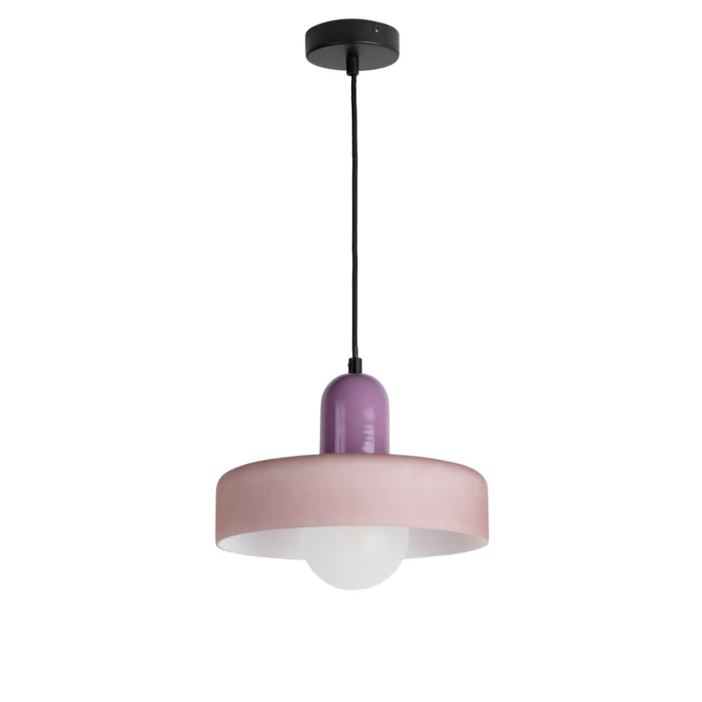 Leitmotiv OPACO GRATO Suspension en métal avec abat-jour cylindrique