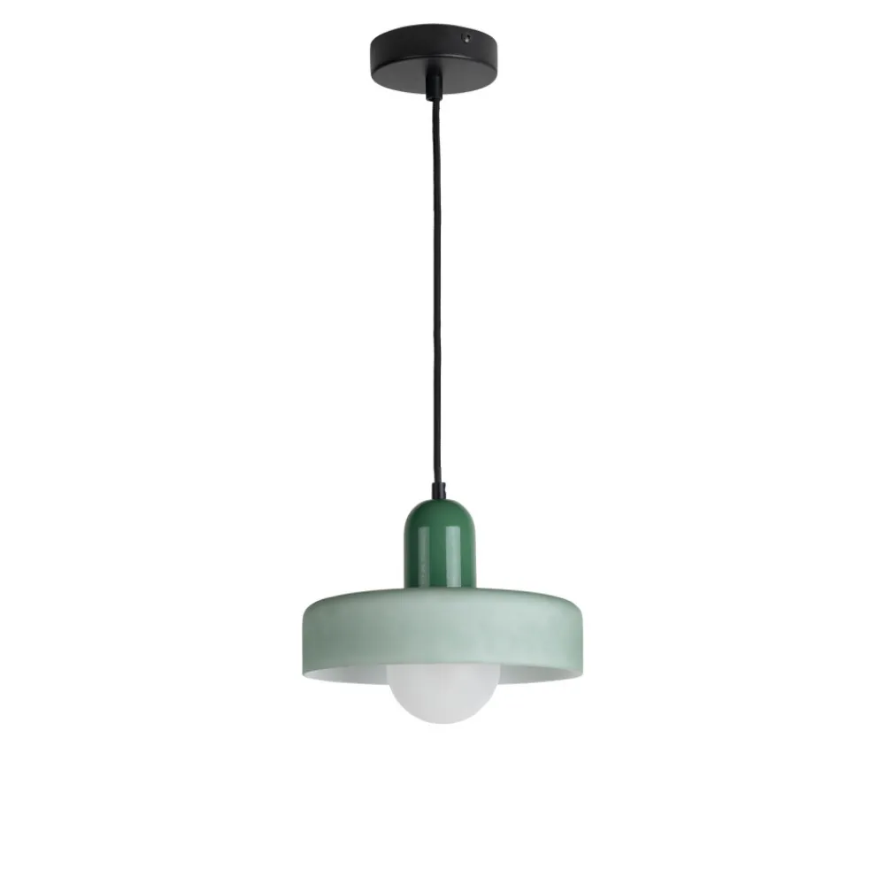 Leitmotiv OPACO GRATO Suspension en métal avec abat-jour cylindrique