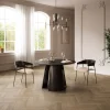 Drawer OPNA Lot de 2 fauteuils de table en tissu, bois et métal