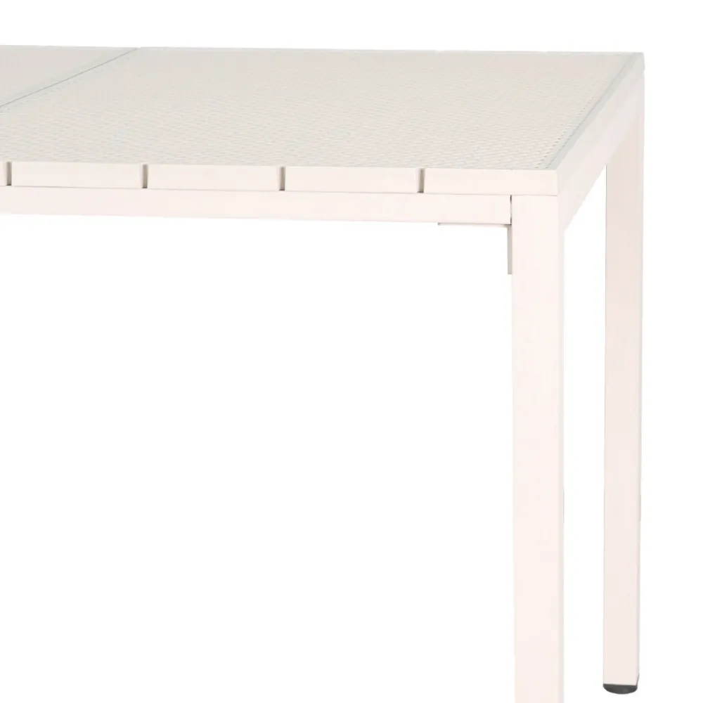 Drawer ORKA Ensemble table et chaises de jardin 4 personnes en métal