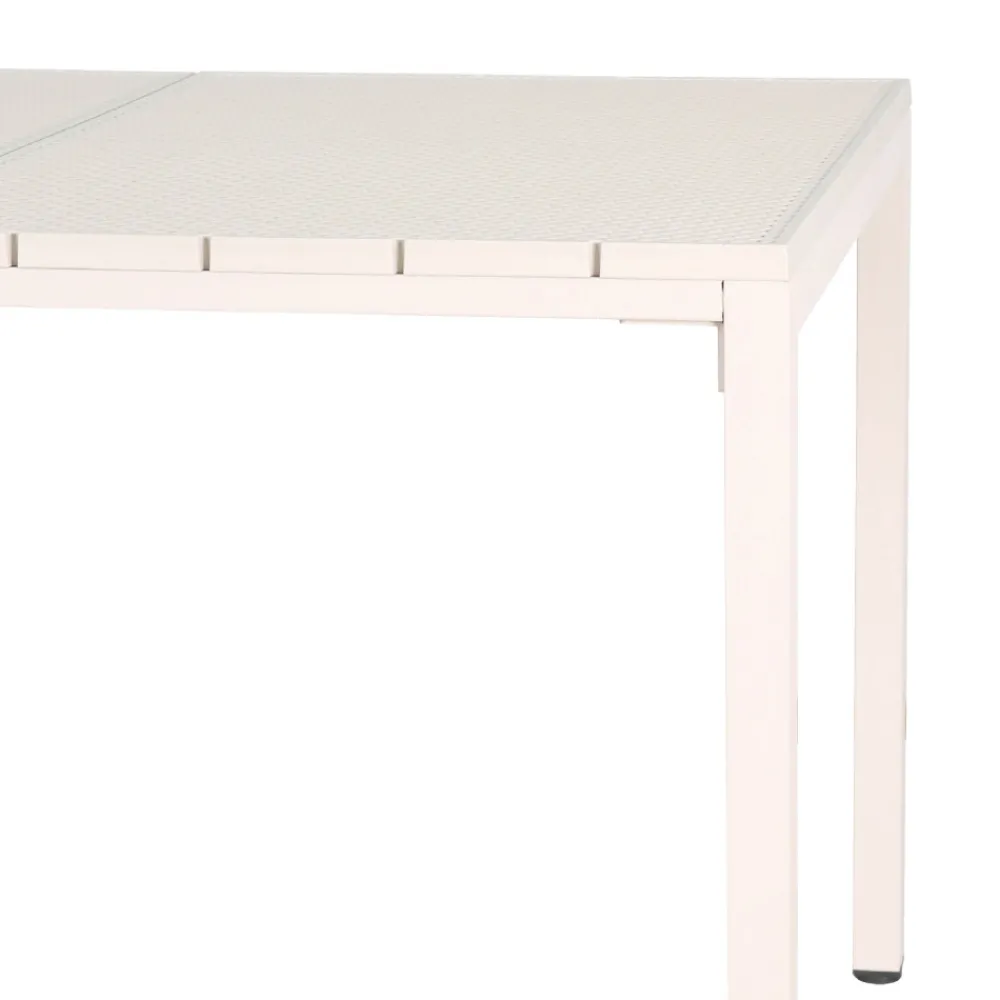 Drawer ORKA Ensemble table et chaises de jardin 4 personnes en métal