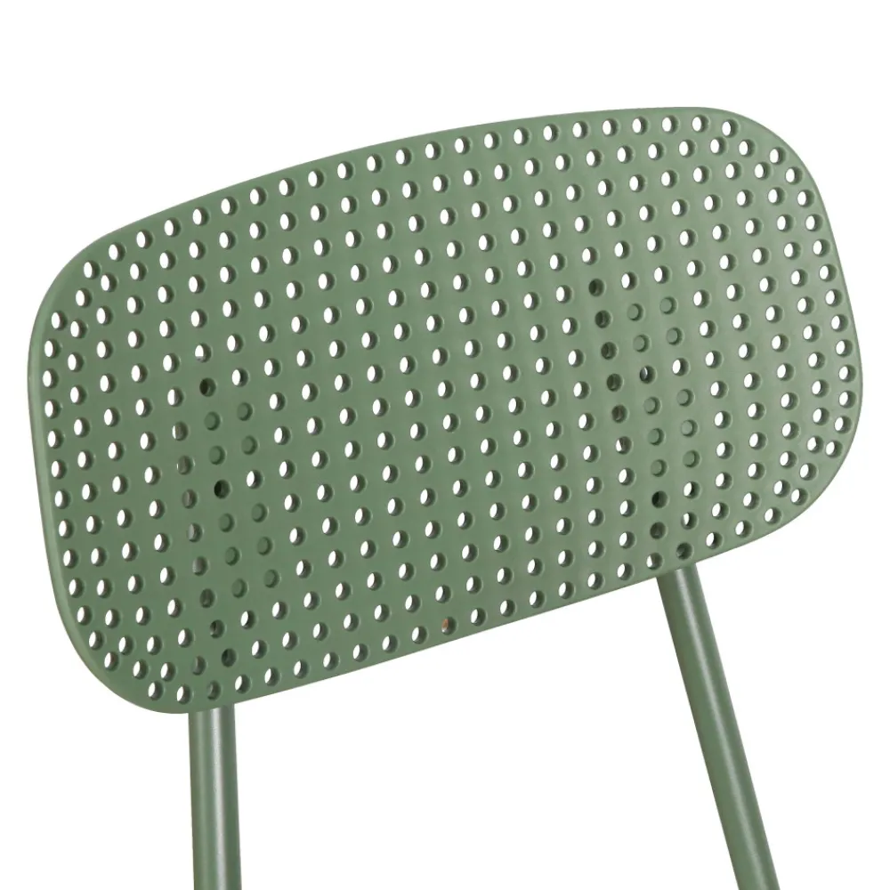 Drawer ORKA Ensemble table et chaises de jardin 4 personnes en métal