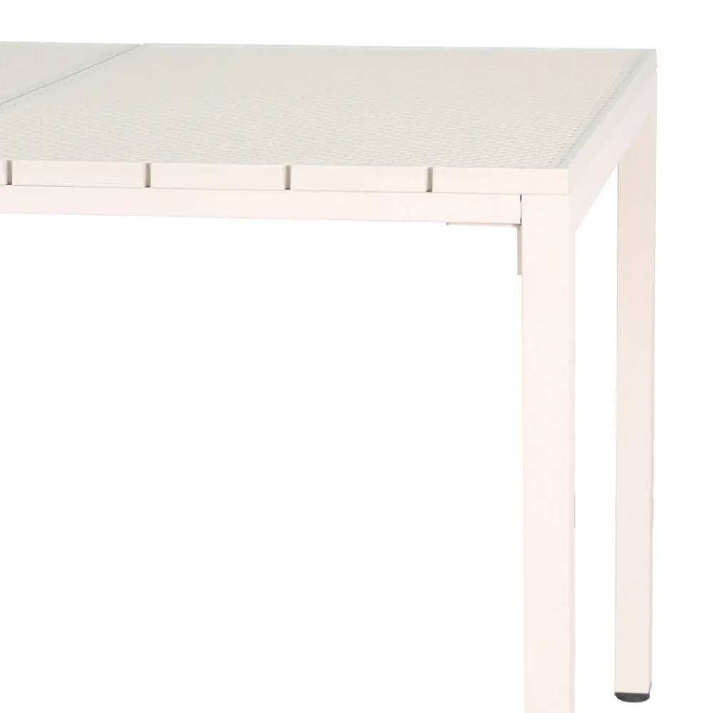 Drawer ORKA Ensemble table et chaises de jardin 4 personnes en métal