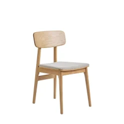 No name ORR Lot de 2 chaises en tissu et bois