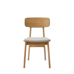 No name ORR Lot de 2 chaises en tissu et bois
