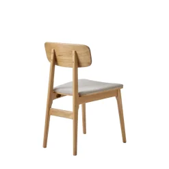 No name ORR Lot de 2 chaises en tissu et bois