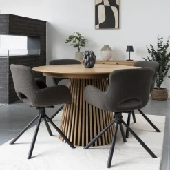 House Nordic OSAKA Table à manger extensible 4 à 10 personnes 120-240x120cm en bois