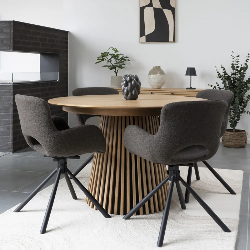 House Nordic OSAKA Table à manger extensible 4 à 10 personnes 120-240x120cm en bois