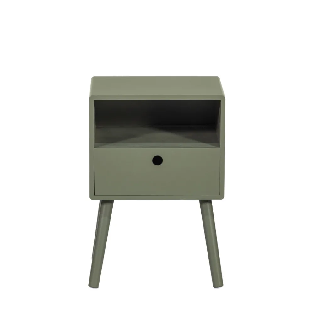 Woood OZZY Table de chevet 1 tiroir, 1 niche en bois
