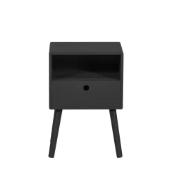 Woood OZZY Table de chevet 1 tiroir, 1 niche en bois