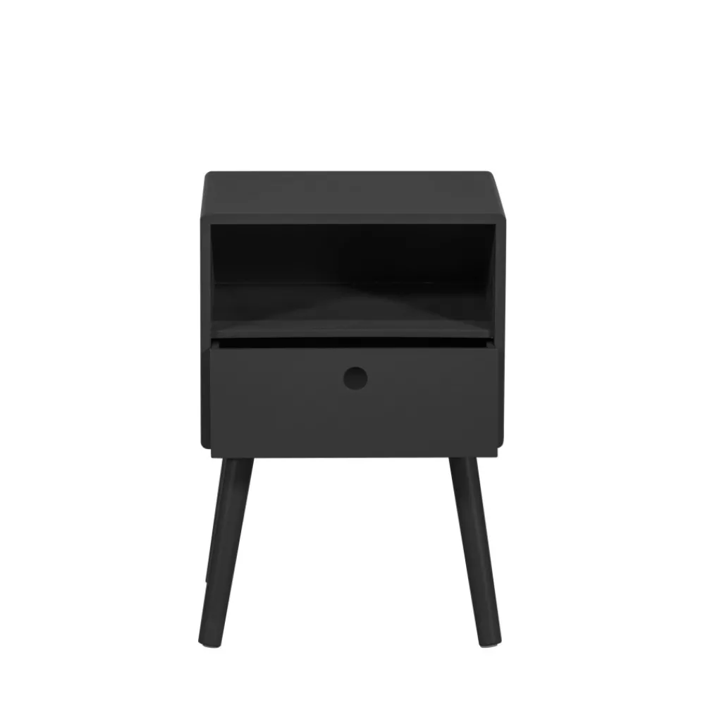 Woood OZZY Table de chevet 1 tiroir, 1 niche en bois