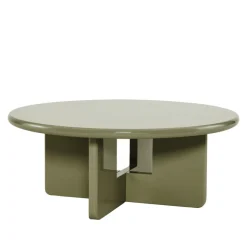 Drawer PALOMA Table basse ronde en bois laqué ø80cm